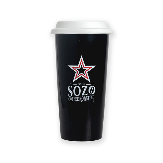 SoZo Coffee Roasting - Porcelain Travel Mug