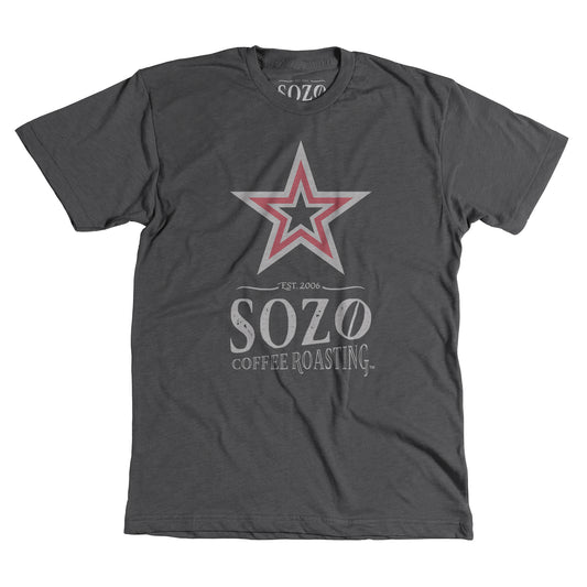 SoZo Coffee Roasting Logo - Charcoal Heather Unisex Tee